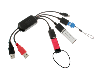 Illustration for article titled Brando 3-Way USB Hub Doesn't Need Power Brick